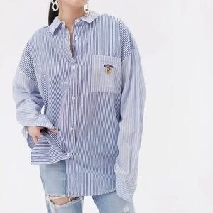 Urban Outfitters BDG oversized slouchy cotton button down shirt Large